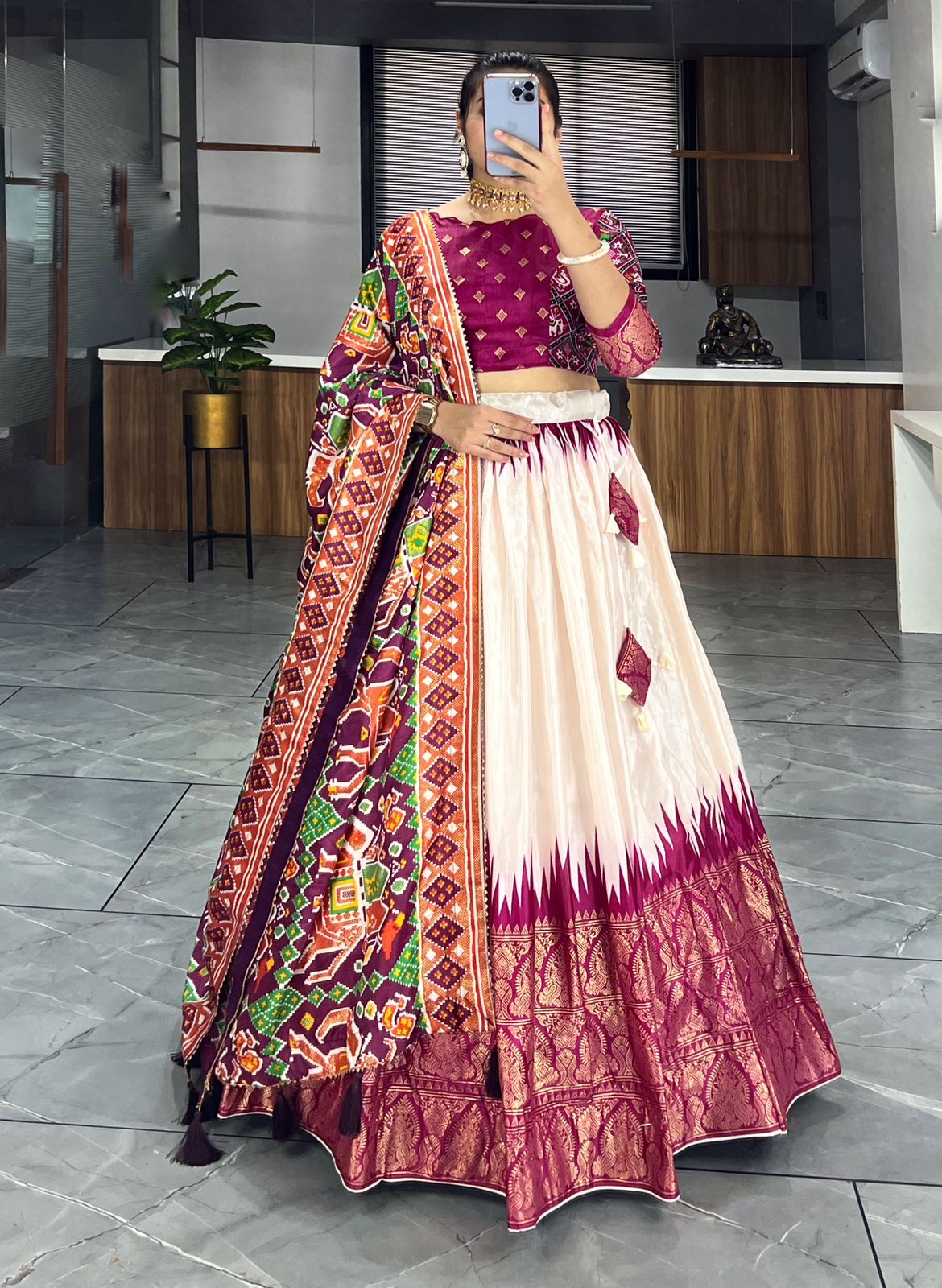 Dola Silk Patola Lehenga set
