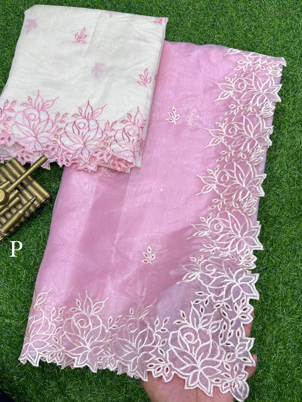 Silk cutwork Saree