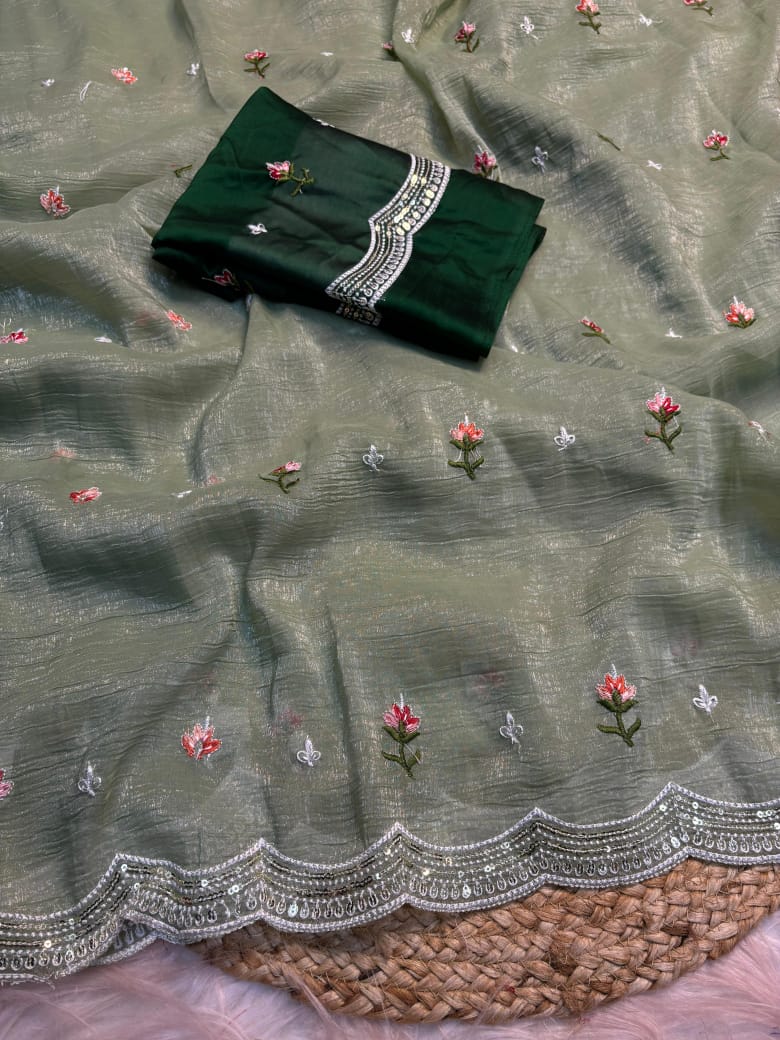 CRUNCHY CHIFFON Saree