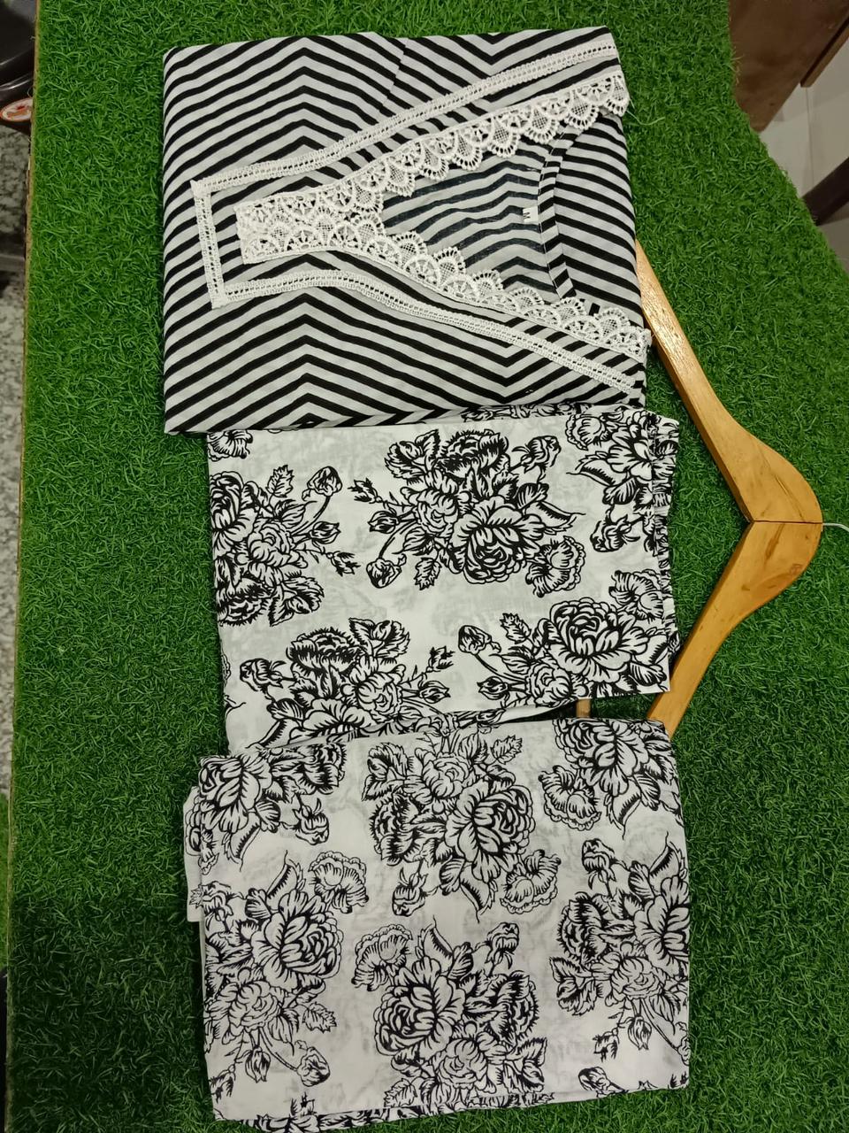 Cotton Printed Kurti with Pant & Dupatta