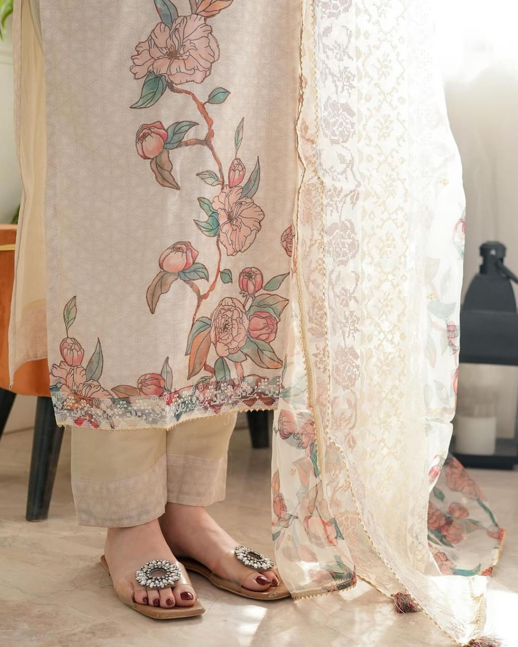 Designer Kurti set (3pcs)