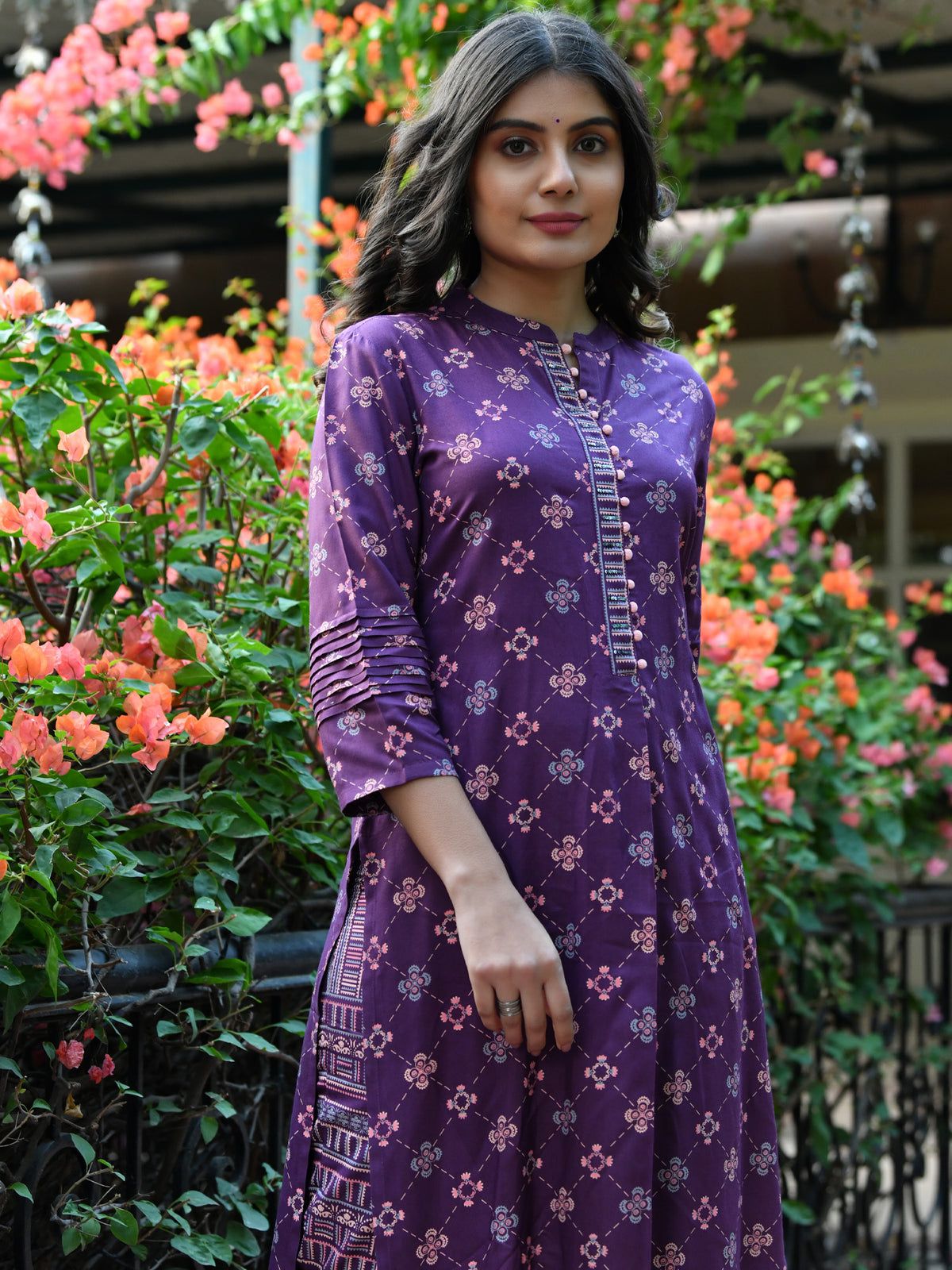 Printed Kurta suit(2pcs)
