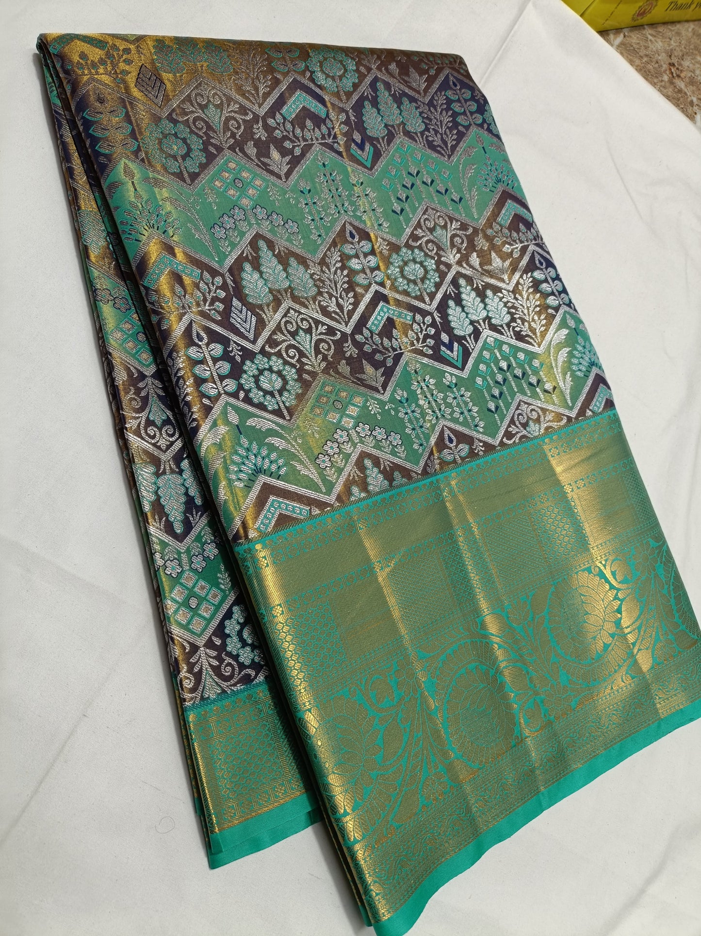 Semi Kanchi Tissue Saree