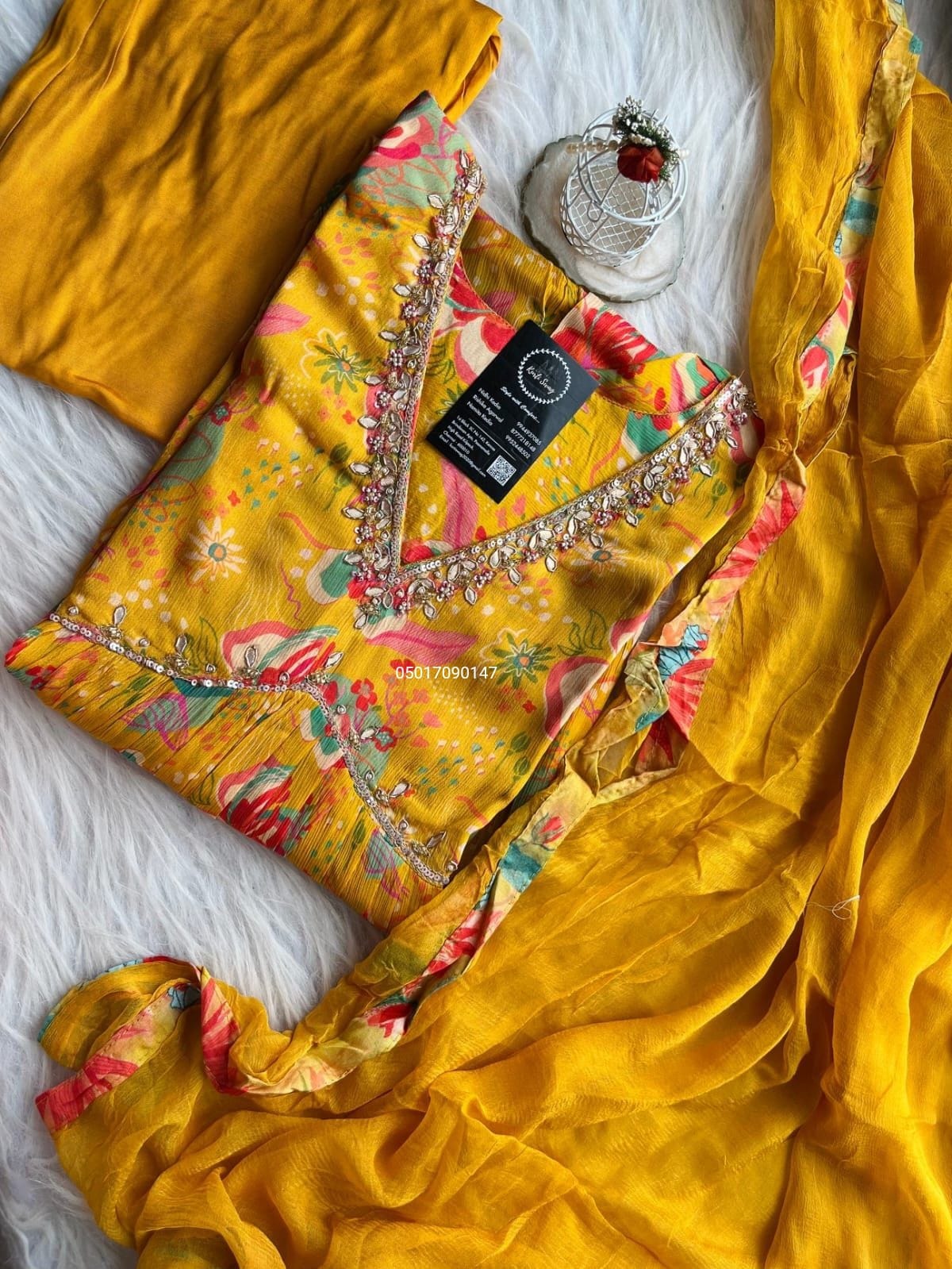 Designer Gown With Dupatta