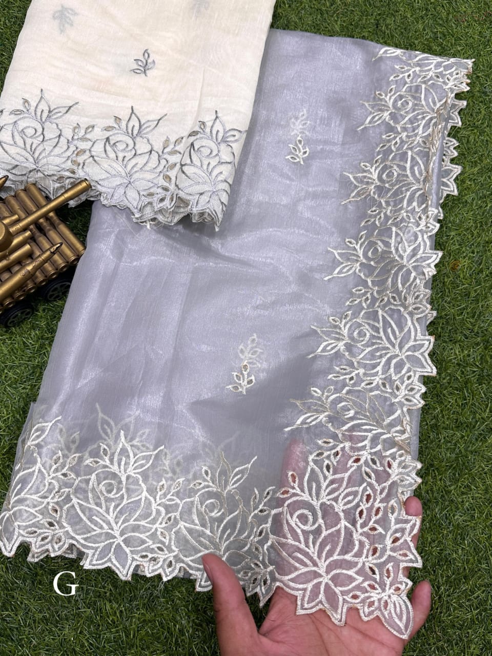 Silk cutwork Saree