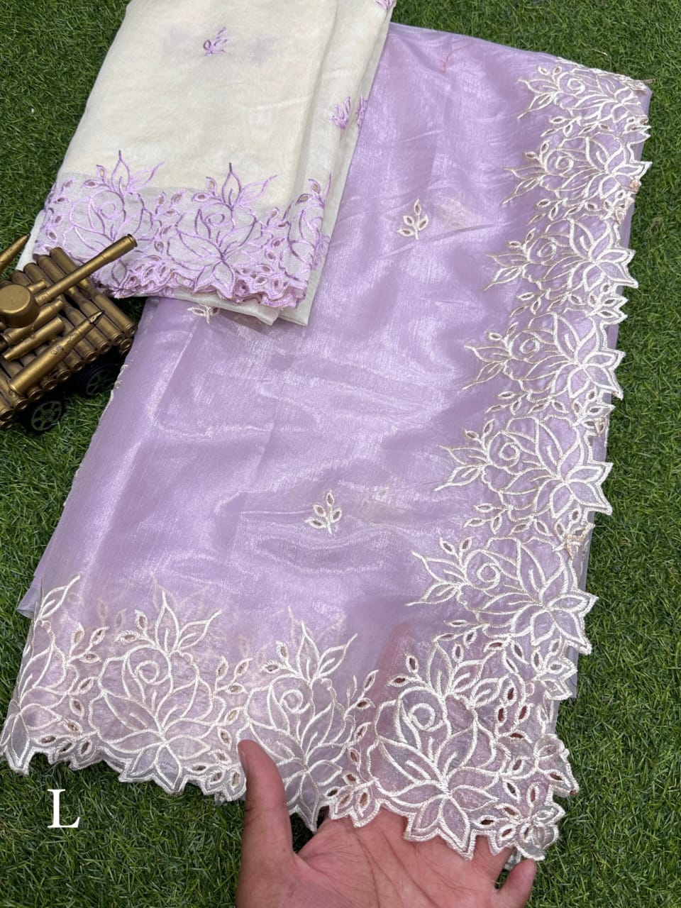 Silk cutwork Saree