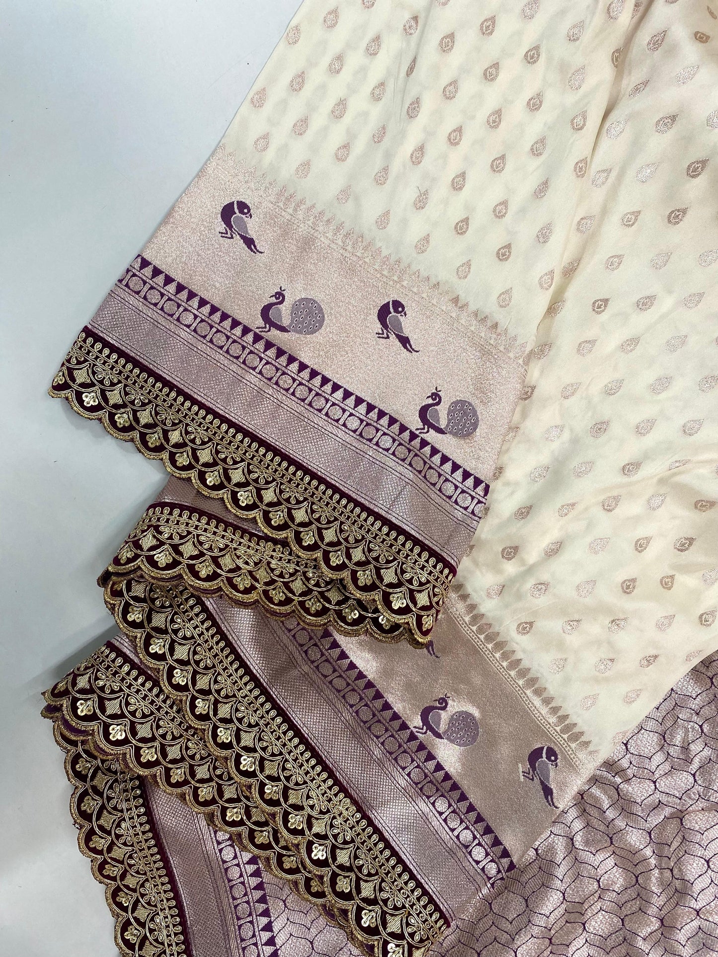 Banarasi paithani weaving saree