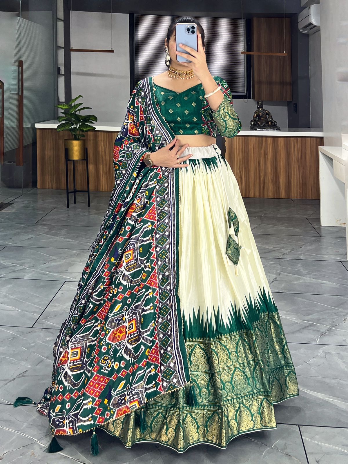 Dola Silk Patola Lehenga set