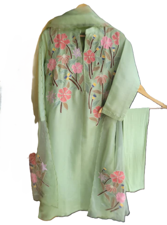 Tissue silk suit (3pcs)