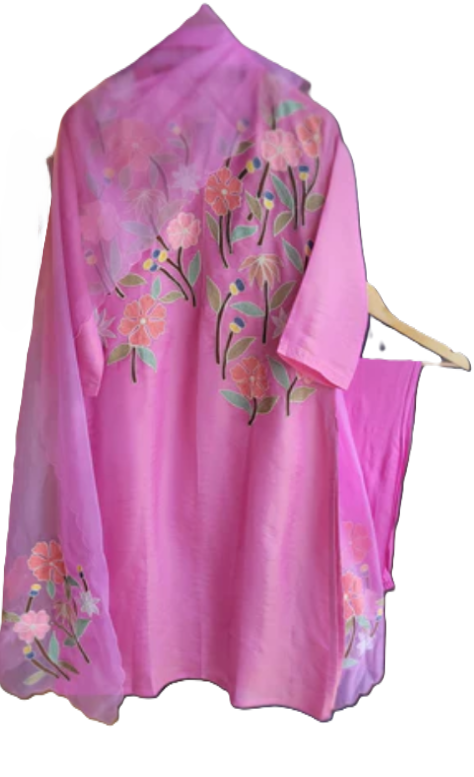 Tissue silk suit (3pcs)