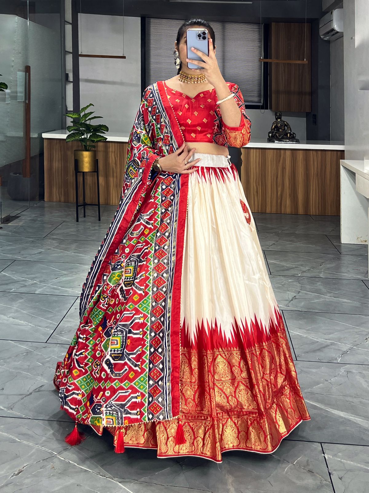Dola Silk Patola Lehenga set