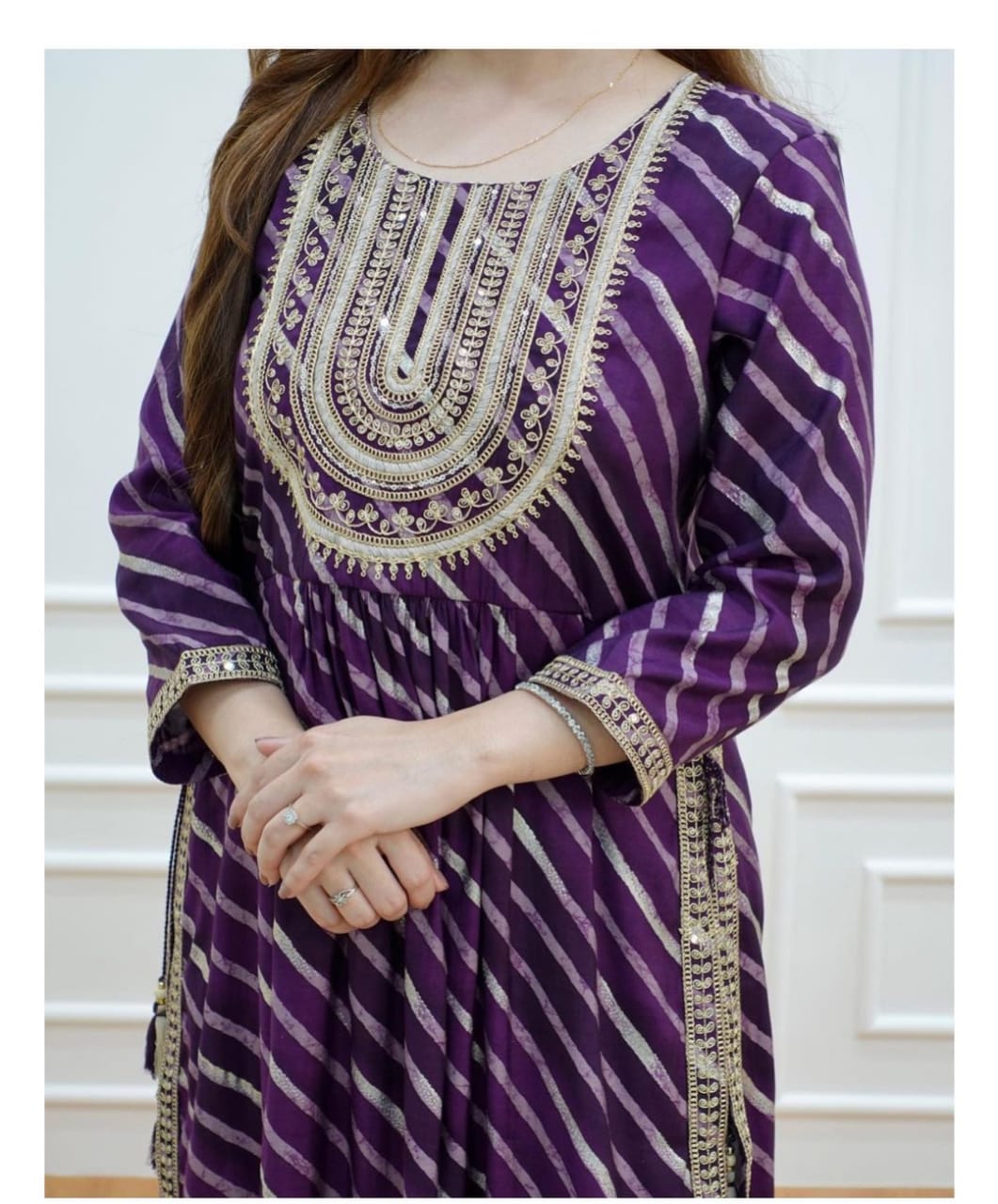 Rayon kurti suit
