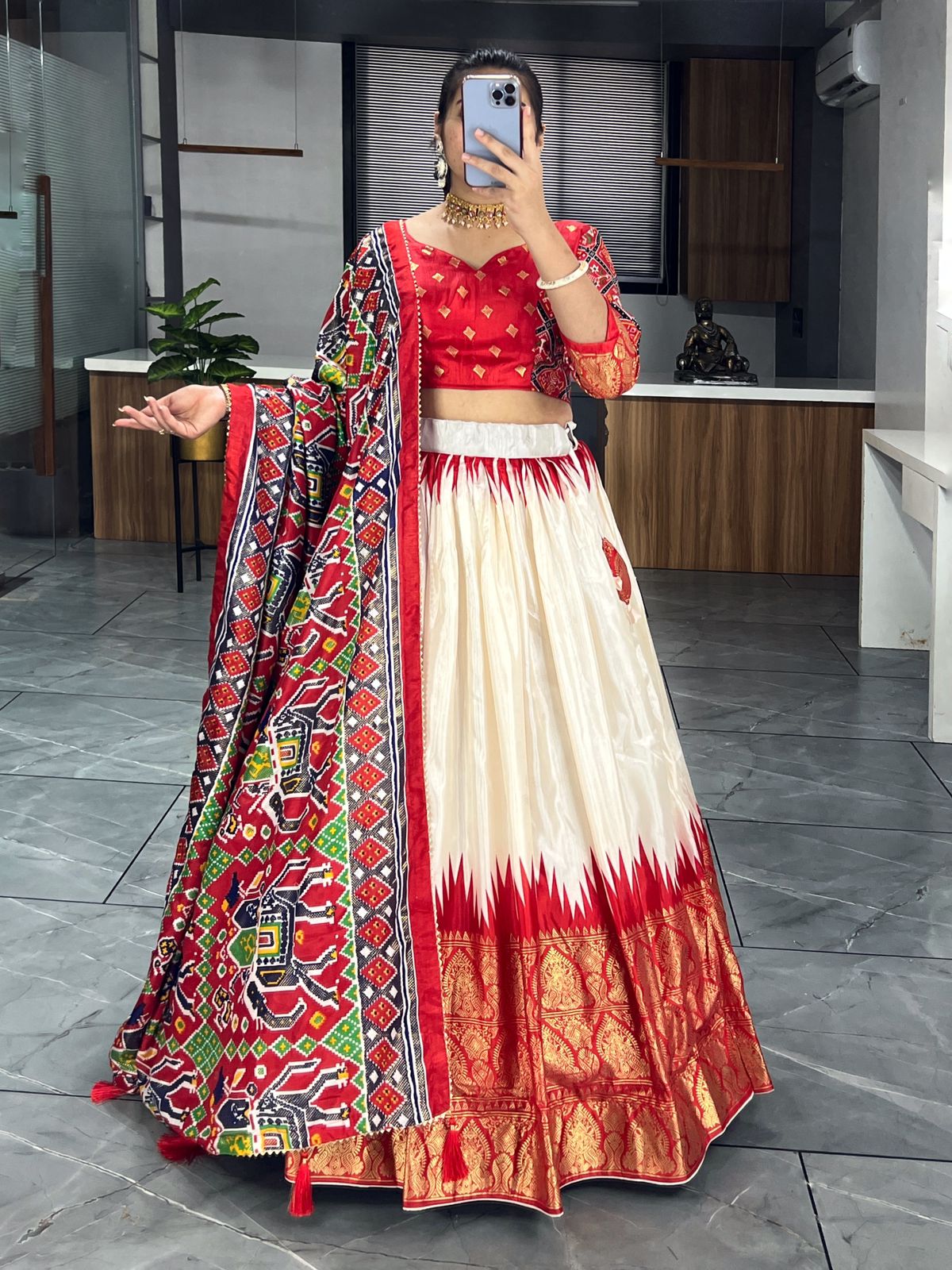 Dola Silk Patola Lehenga set