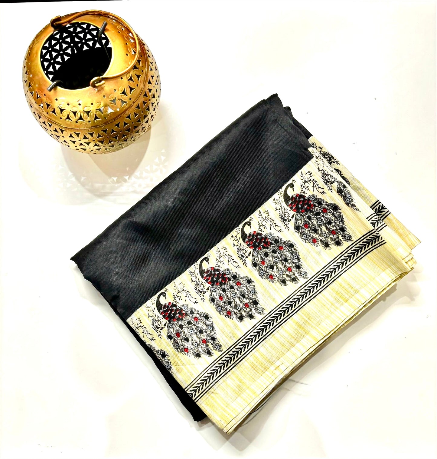 Silk cotton Fancy saree