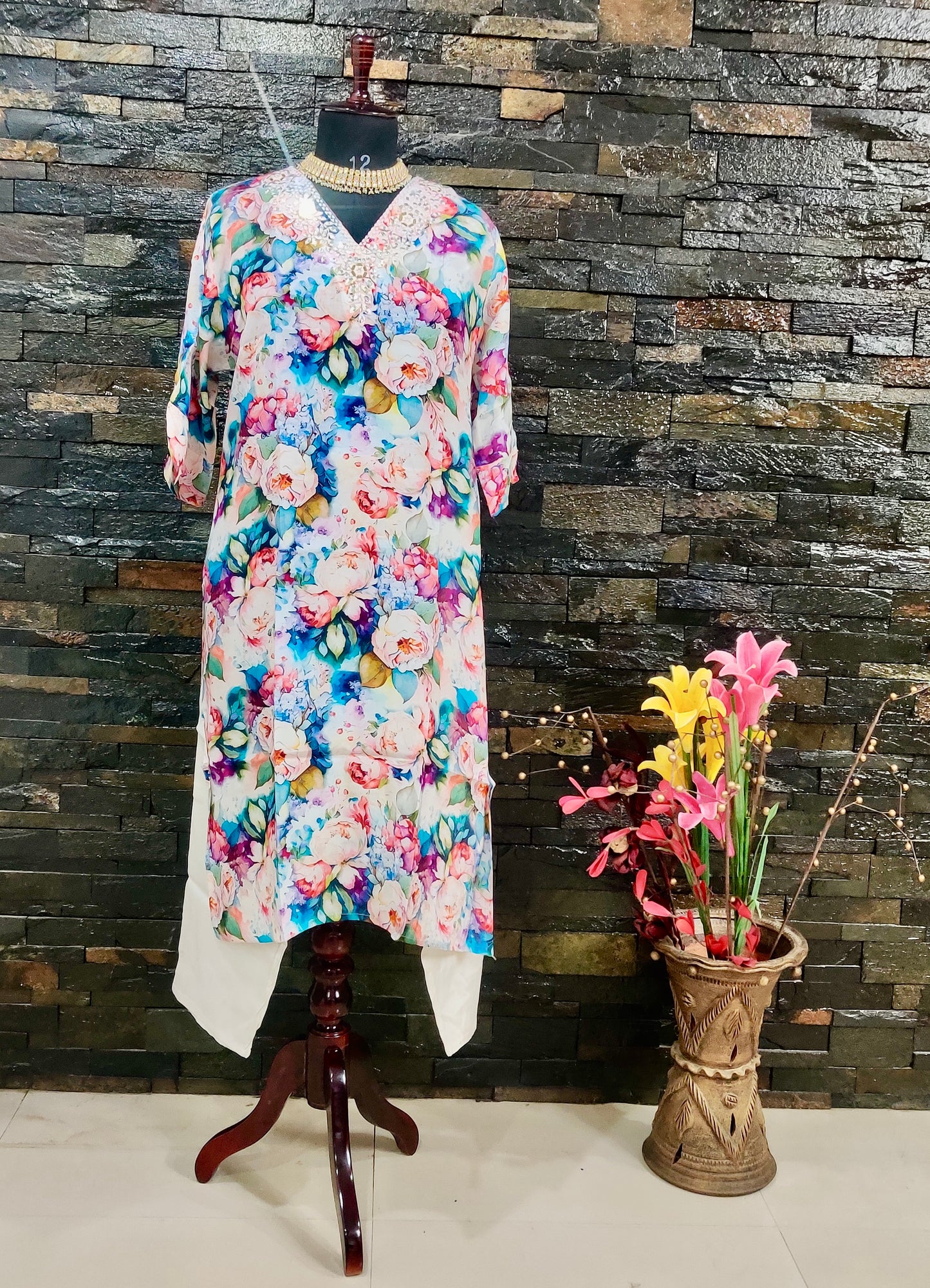 Muslin kurti set (2 Pcs)