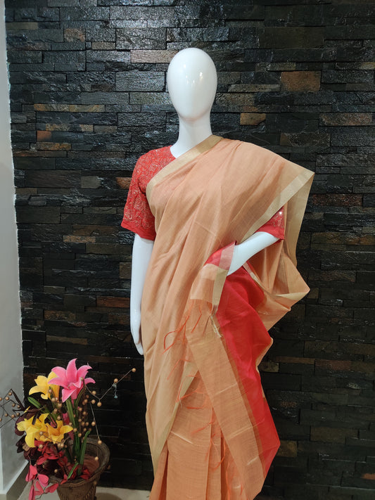 Linen Tissue Saree