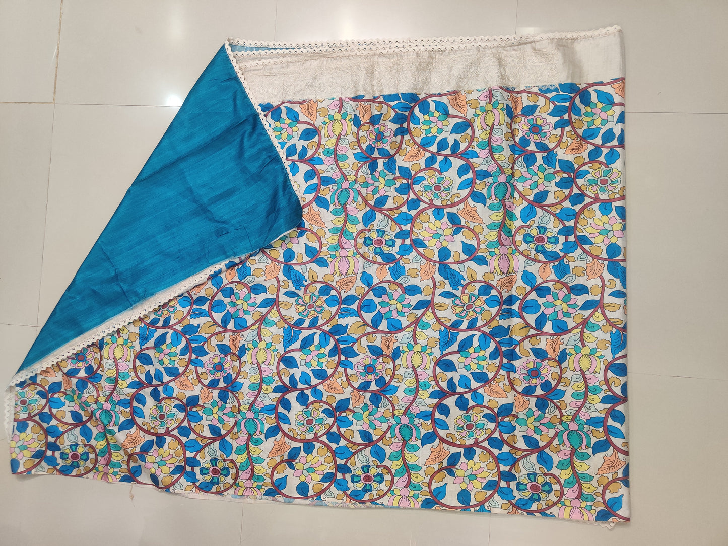 kalamkari Tussar saree