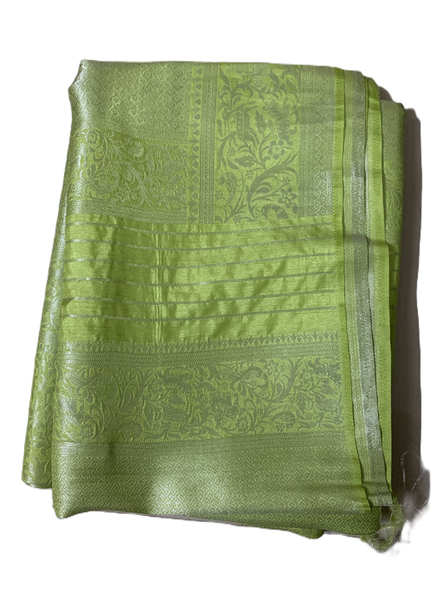 Silver woven Brocade Saree
