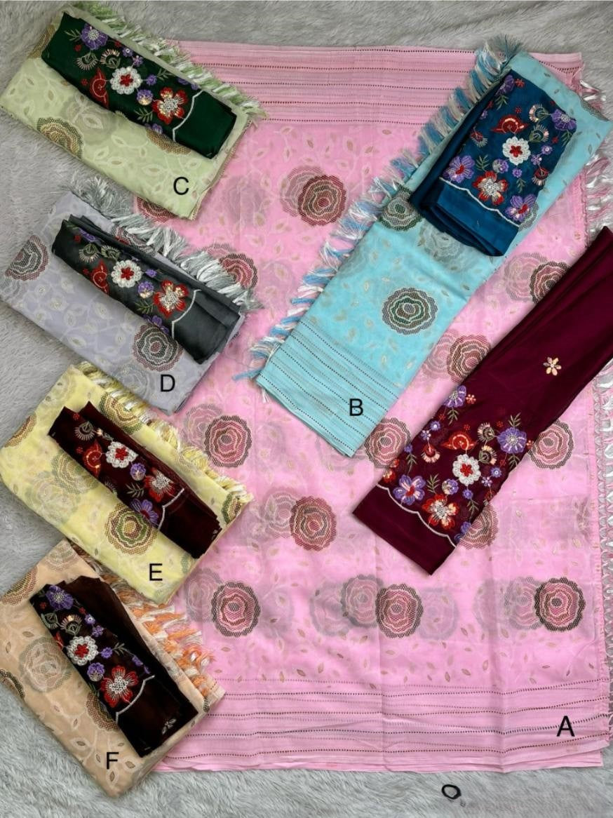 BRASSO GEORGETE SAREE