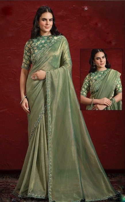 PURE BANARASI JARI CRINKLE SAREE