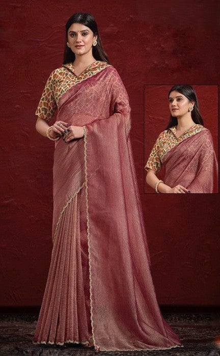 PURE BANARASI JARI CRINKLE SAREE